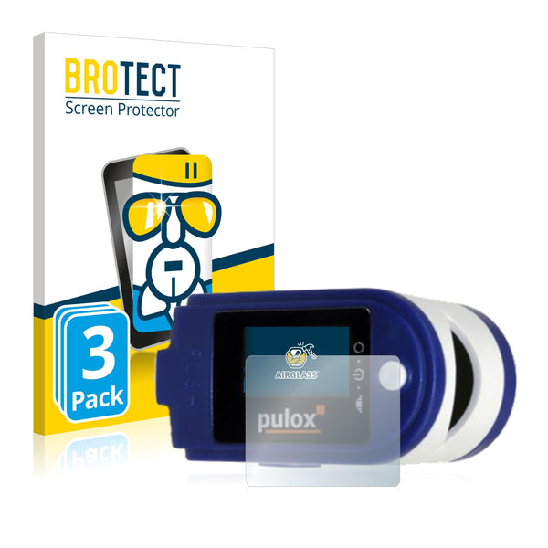 3x BROTECT AirGlass Glass Screen Protector for Pulox PO-250