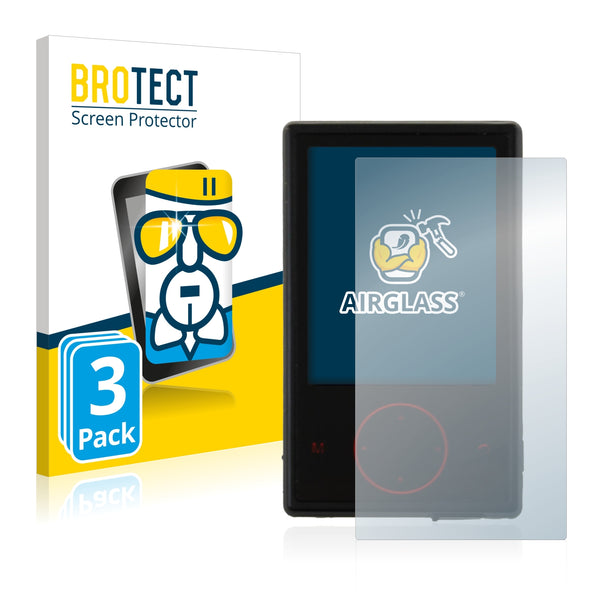 3x BROTECT AirGlass Glass Screen Protector for Pulox PO-600