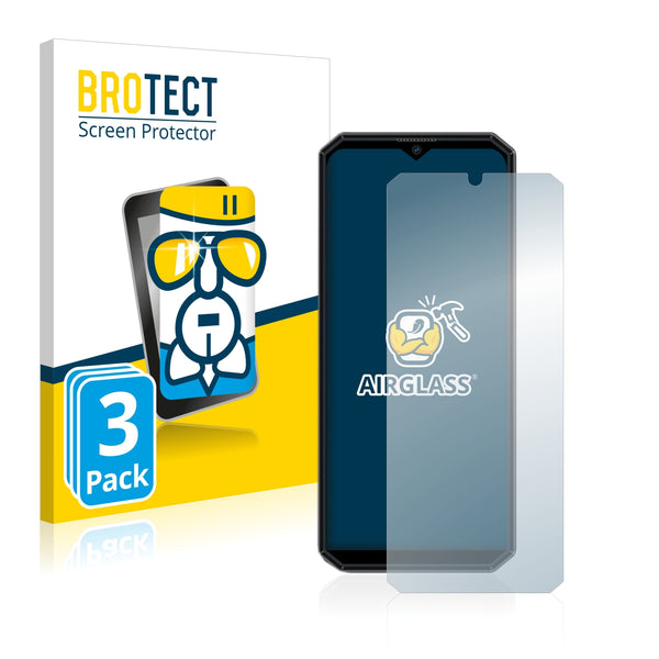 3x BROTECT AirGlass Glass Screen Protector for Oukitel K15 Pro