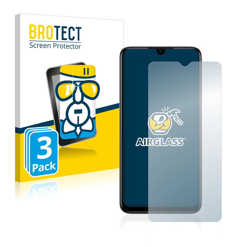 3x BROTECT AirGlass Glass Screen Protector for Realme C35