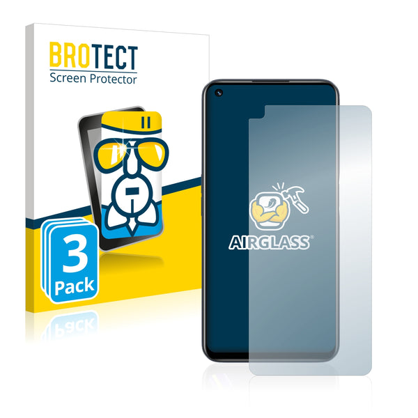 3x BROTECT AirGlass Glass Screen Protector for Realme 9 Pro