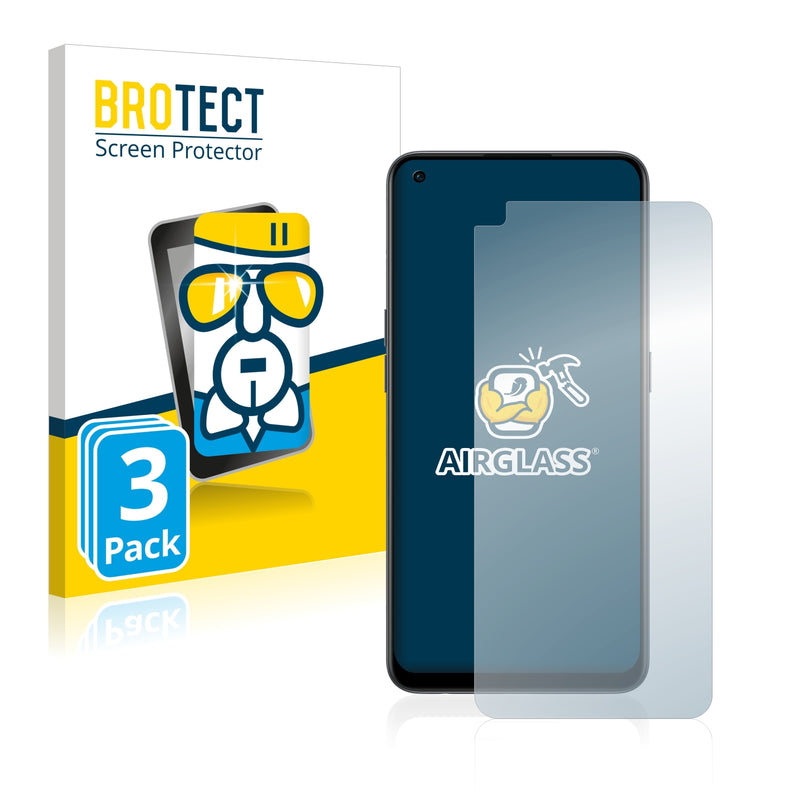 3x BROTECT AirGlass Glass Screen Protector for OnePlus Nord CE 2 5G