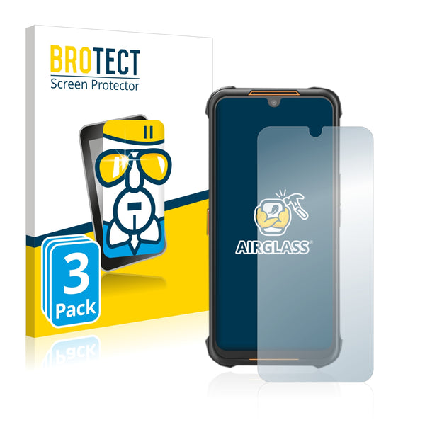 3x BROTECT AirGlass Glass Screen Protector for AGM H5