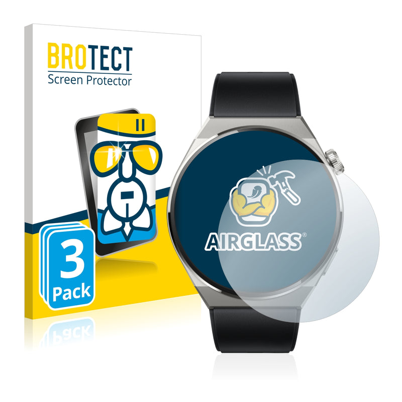 3x BROTECT AirGlass Glass Screen Protector for Huawei Watch GT