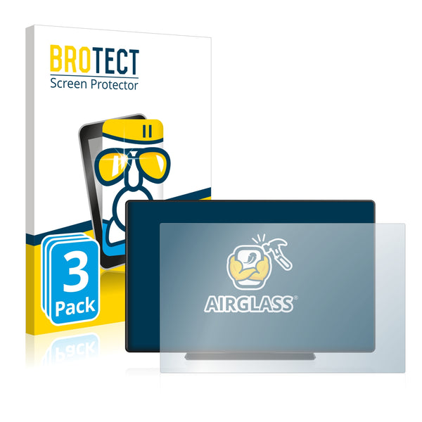 3x BROTECT AirGlass Glass Screen Protector for Carpuride 9