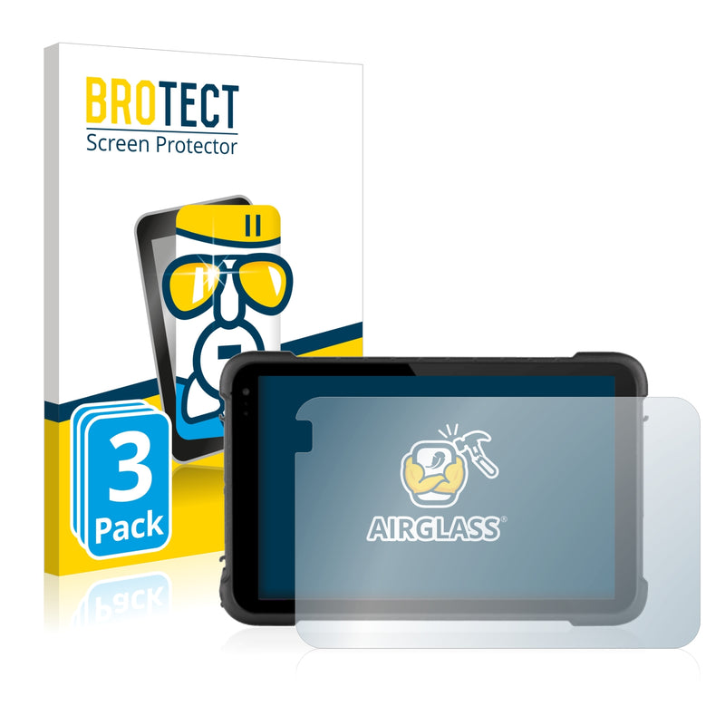 3X Nano Glass Screen Protectors for BCX Elite Range HSA8 Tough Tablet