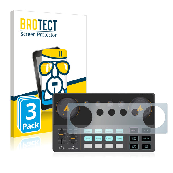3X Nano Glass Screen Protectors for Maono DJ Controller AU-AM200-S1