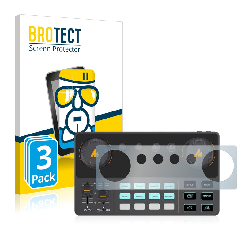 3X Nano Glass Screen Protectors for Maono DJ Controller AU-AM200-S1