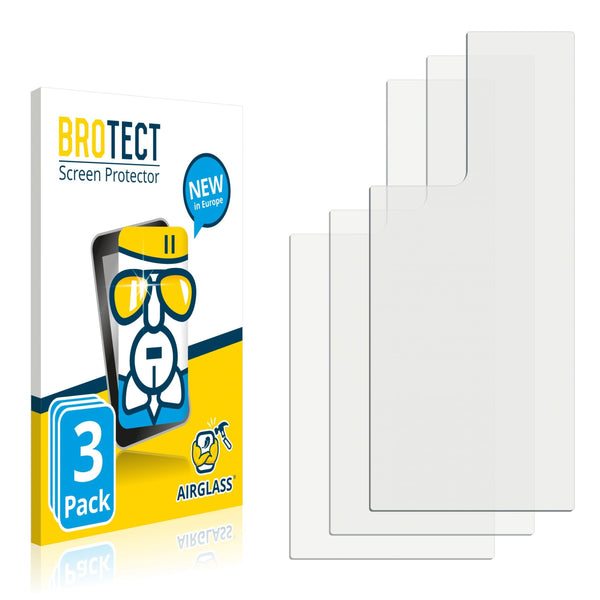 3x BROTECT AirGlass Glass Screen Protector for Samsung Galaxy Note 20 Ultra (Back)