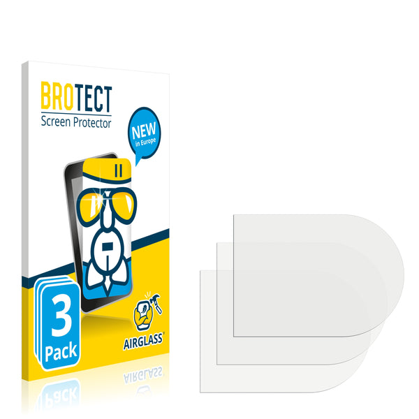 3x BROTECT AirGlass Glass Screen Protector for Dermalog ZF1+
