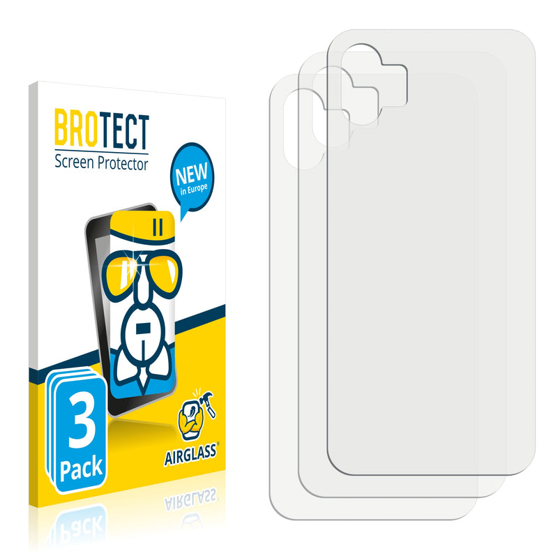 3x BROTECT AirGlass Glass Screen Protector for Nothing Phone (1) (Back)