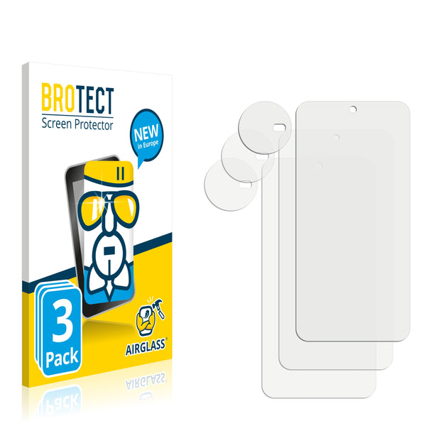 3X Nano Glass Screen Protectors for Gigaset GX4 (Front & Camera)