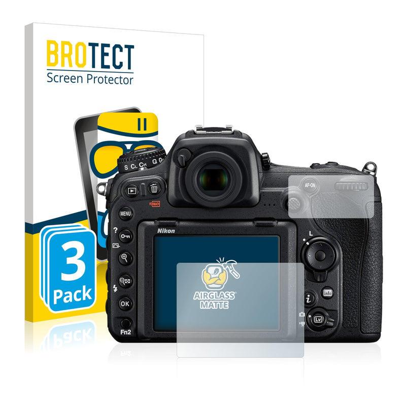 3x BROTECT AirGlass Matte Glass Screen Protector for Nikon D500