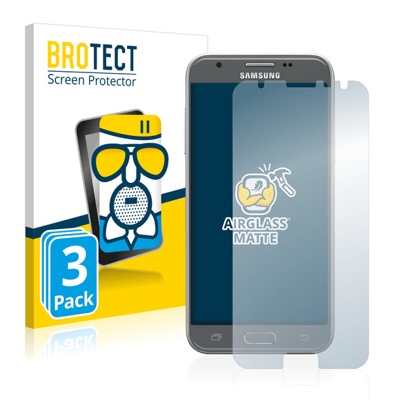3x BROTECT AirGlass Matte Glass Screen Protector for Samsung Galaxy J3 2017