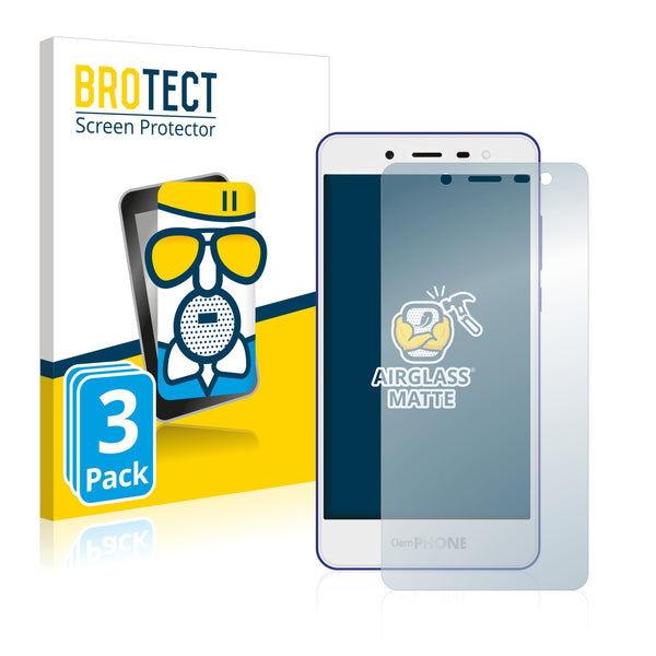 3x BROTECT AirGlass Matte Glass Screen Protector for Clementoni ClemPhone 7.0 (5)