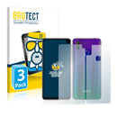 3x BROTECT AirGlass Matte Glass Screen Protector for Cubot Max 2 (Front + Back)