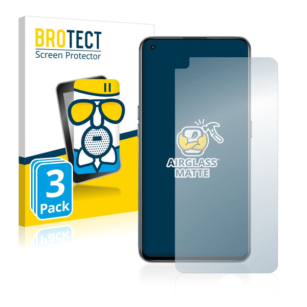 3x BROTECT AirGlass Matte Glass Screen Protector for Realme GT 5G