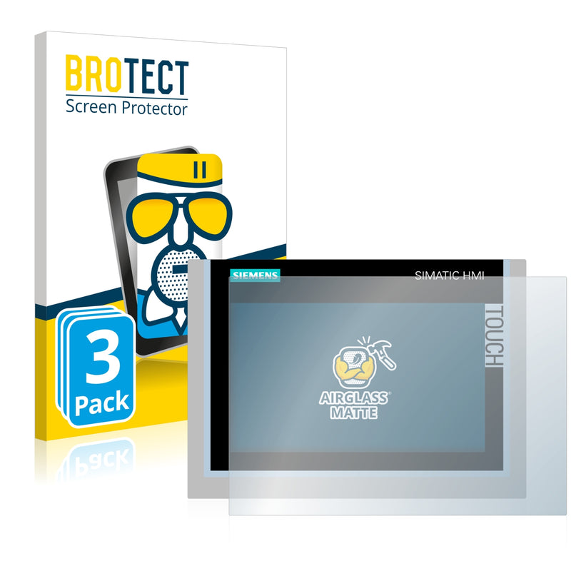 Protector De Pantalla Cristal Para Siemens Simatic HMI KTP 900 Basic - Dureza 9H, Antihuellas, 3 Unidades
