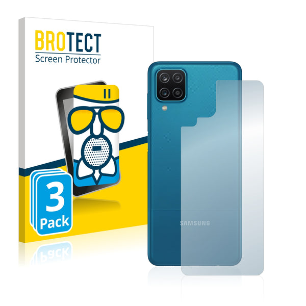3x BROTECT Matte Screen Protector for Samsung Galaxy A12 (Back)