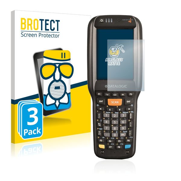 3x BROTECT AirGlass Matte Glass Screen Protector for Datalogic Skorpio X4