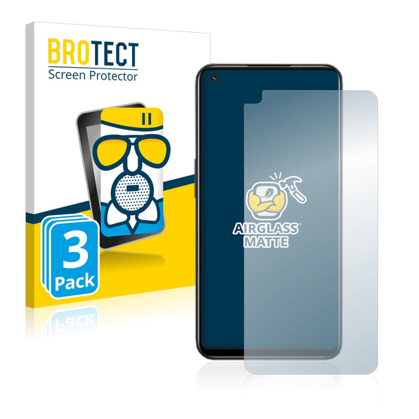 3x BROTECT AirGlass Matte Glass Screen Protector for Oppo K9x