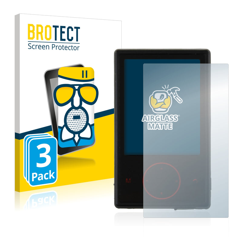 3x BROTECT AirGlass Matte Glass Screen Protector for Pulox PO-600