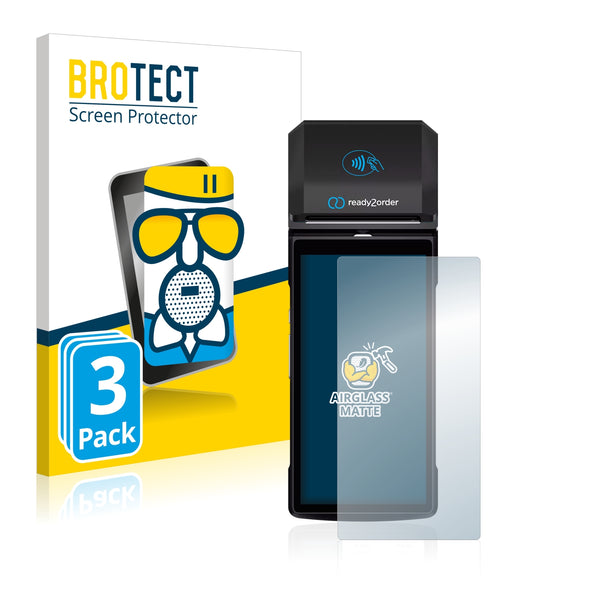 3x BROTECT AirGlass Matte Glass Screen Protector for Ready2order ReadyGo