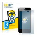 3x BROTECT AirGlass Matte Glass Screen Protector for Dexp A140