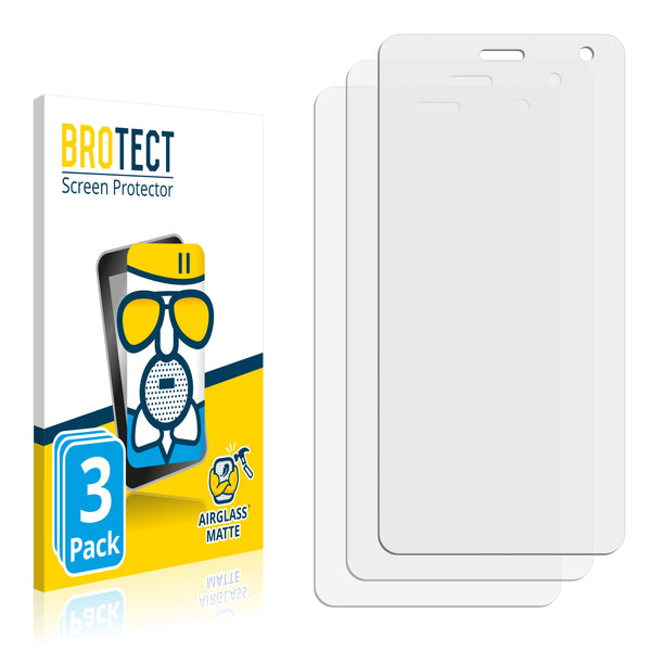 3x BROTECT AirGlass Matte Glass Screen Protector for i.safe IS655.RG