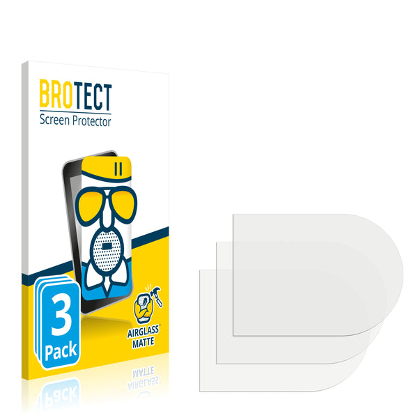 3x BROTECT AirGlass Matte Glass Screen Protector for Dermalog ZF1+