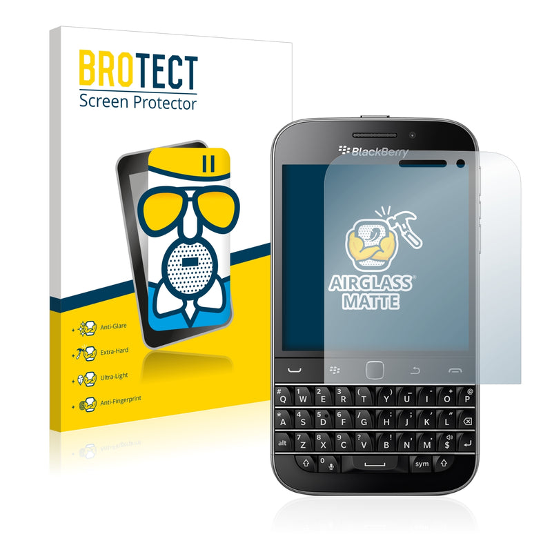 BROTECT AirGlass Matte Glass Screen Protector for Blackberry Classic Q20