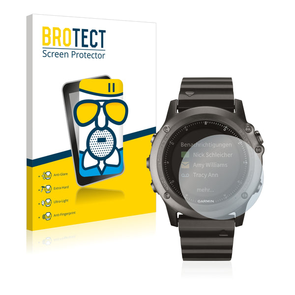 BROTECT AirGlass Matte Glass Screen Protector for Garmin fenix 3