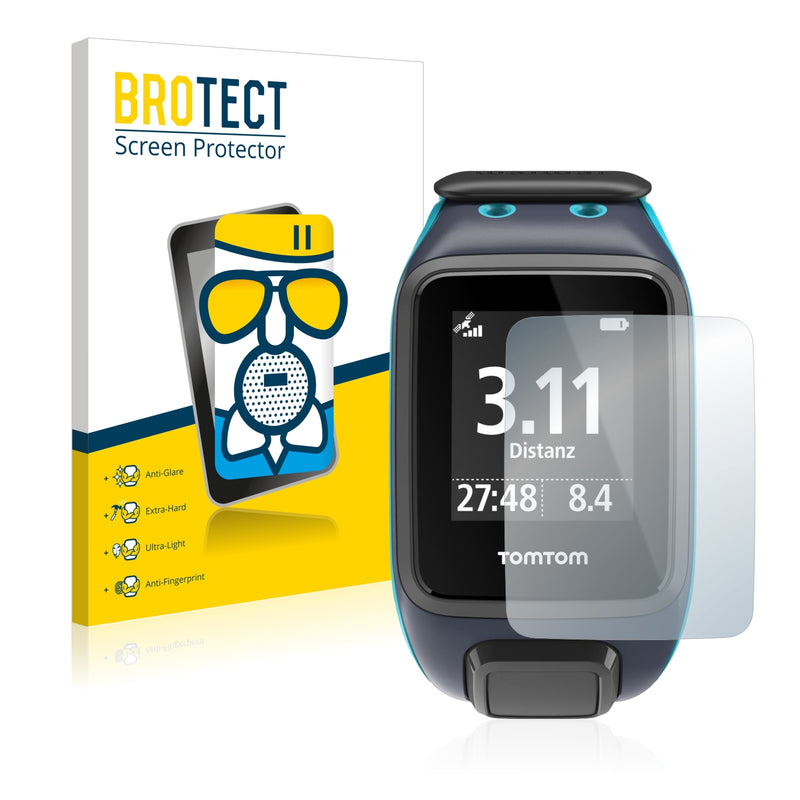 BROTECT AirGlass Matte Glass Screen Protector for TomTom Runner 2