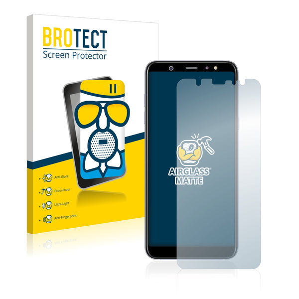 BROTECT AirGlass Matte Glass Screen Protector for Samsung Galaxy A6 Plus 2018