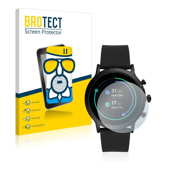 BROTECT AirGlass Matte Glass Screen Protector for Fossil The Carlyle HR (5.Gen)