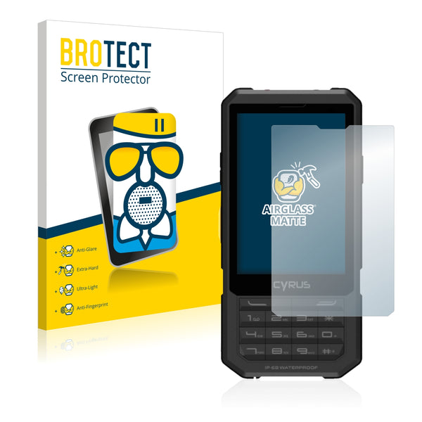 BROTECT AirGlass Matte Glass Screen Protector for Cyrus CM 17 Hybrid
