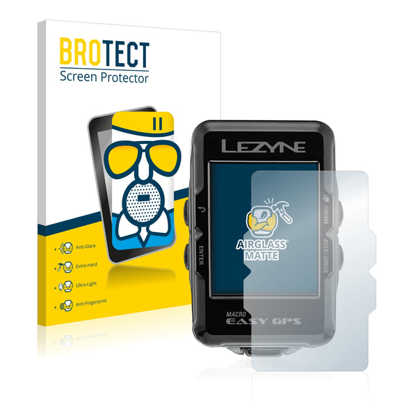BROTECT AirGlass Matte Glass Screen Protector for Lezyne Macro Easy GPS
