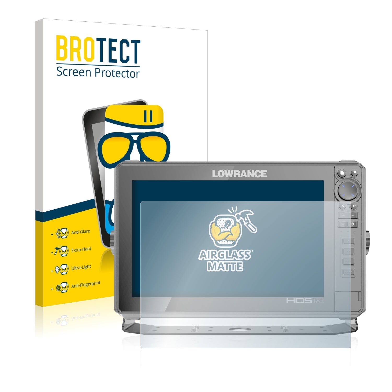 BoxWave Anti-Glare Screen Protector For Garmin GPSMap 1242xsv - 2-Pack Matte Film Anti-Fingerprint