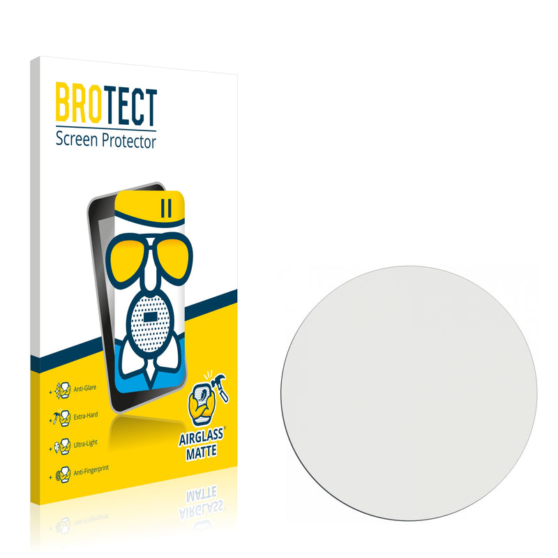 BROTECT AirGlass Matte Glass Screen Protector for Watches (Circular, Diameter: 37.5 mm)