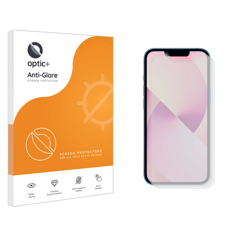 Optic+ Anti-Glare Screen Protector for iPhone 13 Mini (3pk)